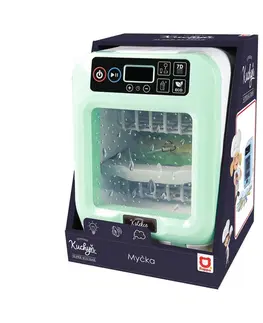 Drevené hračky Rappa Interaktívna umývačka so zvukom a svetlom, 16 x 21 x 15 cm