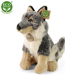 Plyšové hračky RAPPA - Plyšový vlk 28 cm ECO-FRIENDLY
