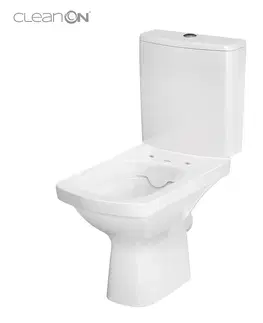 Kúpeľňa CERSANIT - WC kombi 599 EASY NEW CLEAN ON 010 3/5 vrátane sedadla duroplast K102-028