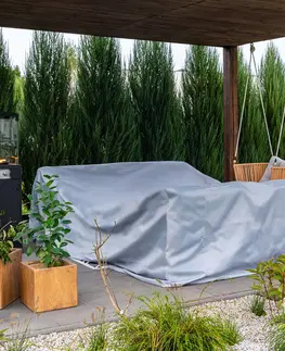 Záhradné slnečníky a doplnky NABBI E-NBC200 ochranný obal na záhradný nábytok svetlosivá