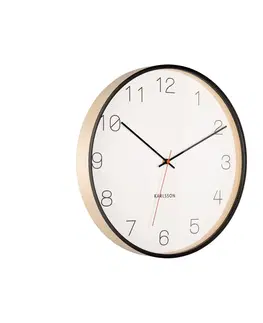Hodiny Karlsson 5926BK dizajnové nástenné hodiny 40 cm