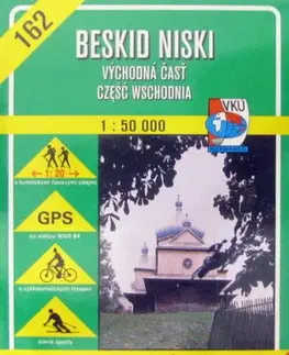 Turistika, skaly Beskid Niski - východná časť SK/PL - TM 162 - 1:50 000