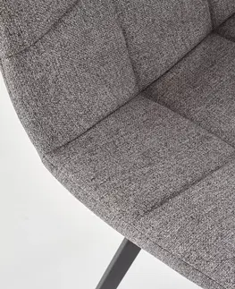 Jedálenské stoličky HALMAR K402 jedálenská stolička sivá / čierna