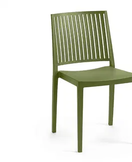Záhradné stoličky a kreslá Plastové kreslo HELSINKY (rôzne farby) ťavia hnedá