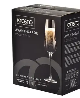 Dekorácie a bytové doplnky Sada pohárov na šampanské Avant-Garde 6x180 ml