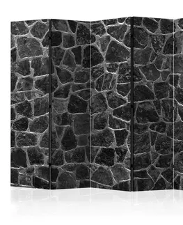Paravány Paraván Black Stones Dekorhome 135x172 cm (3-dielny)
