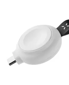 Príslušenstvo k wearables FIXED Orb Magnetický nabíjací adaptér pre Apple Watch s podporou rýchlonabíjania, MFi, biely FIXORB-WH
