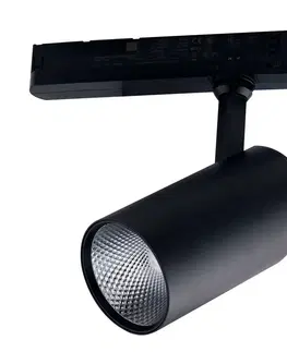 Svietidlá pre 3-fázové koľajnicové svetelné systémy Eco-Light Koľajnicové LED svetlo Action 3 000 K 20 W čierne