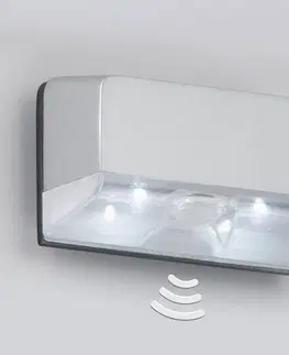 Vonkajšie nástenné svietidlá so senzorom Briloner LED osvetlenie zámky dverí Lero, detektor pohybu