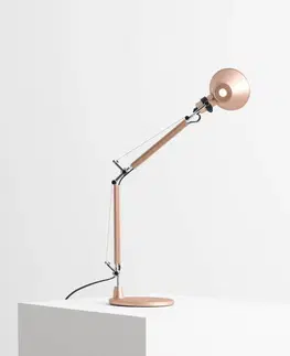 Stolové lampy na písací stôl Artemide Artemide Tolomeo Micro stolová lampa, medená