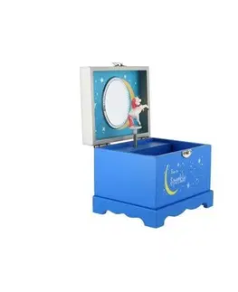 Doplnky pre deti Teddies Hracia skrinka so šperkovnicou Jednorožec, 12,5 x 10,5 x 10 cm