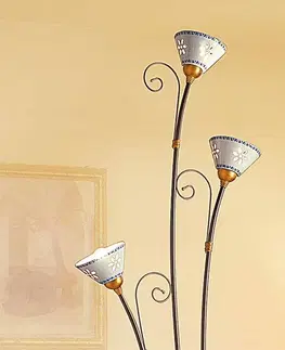Stojacie lampy Ceramiche 3-plameňová stojaca lampa LIBERTY