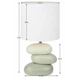 Stolné lampy KONDELA Qenny Typ 4 stolná lampa sivá / biela
