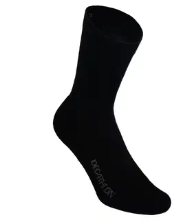 ponožky Cyklistické zimné ponožky 500 čierne