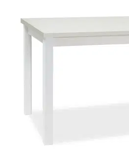 Jedálenské stoly BONO jedálenský stôl 100x60 cm, biela matná