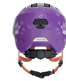 Helmy a prilby na in-line Detská cyklo prilba Abus Smiley 3.0 Purple Star - S (45-50)