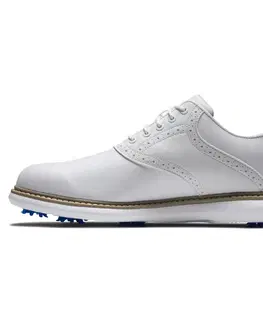 golf Nepremokavá pánska golfová obuv TRADITION biela