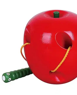 Drevené hračky VIGA - Drevená hra Červík v jablku