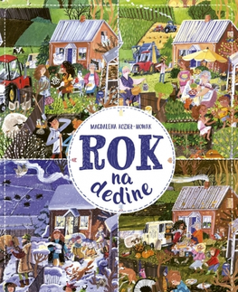 Leporelá, krabičky, puzzle knihy Rok na dedine - Magdalena Koziel-Nowaková,Alexander Horák