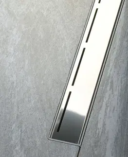 Sprchovacie kúty POLYSAN - ROAD podlahový žľab s roštom z nerezové oceli, L-720mm, DN40 71673