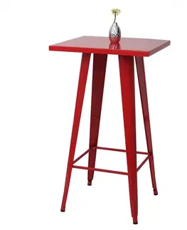 Barové stoličky Barový stôl HWC-A73 Červená