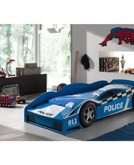 Atypické detské postele Detská Posteľ Pre Malého Policajta 70x140cm