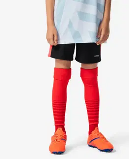 nohavice Detské futbalové šortky Viralto Axton čierno-ružové