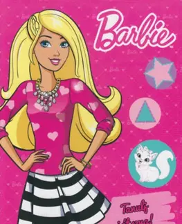 Nalepovačky, vystrihovačky, skladačky Barbie - Tanulj játszva!