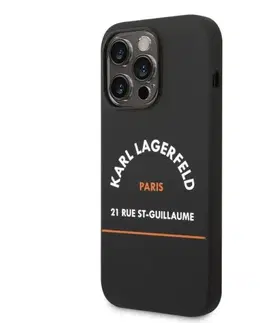 Puzdrá na mobilné telefóny Puzdro Karl Lagerfeld Rue St Guillaume pre Apple iPhone 14 Pro Max, čierne 57983111432