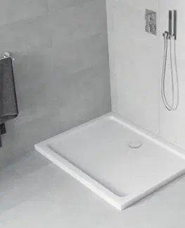 Vane MEXEN - sprchová vanička obdĺžniková 80x70 cm, biela 40107080
