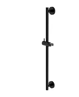 Sprchy a sprchové panely OMNIRES - Sprchová tyč s posuvným držiakom, 66 cm, čierna DR12BL