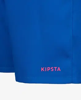 nohavice Detské futbalové šortky Aqua modro-ružové