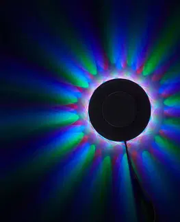 Vnútorné dekoratívne svietidlá Briloner RGB svetelný LED lúč deko lampa hudobný snímač
