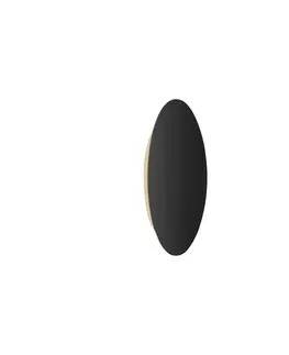 Nástenné svietidlá Escale Escale Blade nástenné LED čierna matná Ø 24 cm