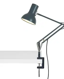 Stolové lampy s klipom Anglepoise Anglepoise Type 75 Mini upínacia lampa sivá