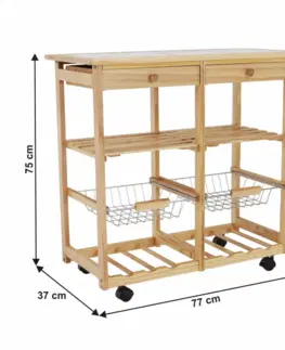 Kuchynské linky Servírovací stolík LUMBER Tempo Kondela