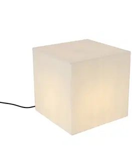 Vonkajsie osvetlenie Moderné vonkajšie svietidlo biele 38 cm štvorcové IP44 - Nura