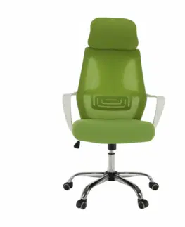 Kancelárske kreslá Kancelárske kreslo, zelená/biela, TAXIS