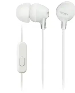Slúchadlá Sony MDR-EX15AP slúchadlá s handsfree, biela