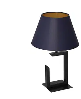 Lampy  Stolná lampa 1xE27/60W/230V 45 cm modrá/zlatá 