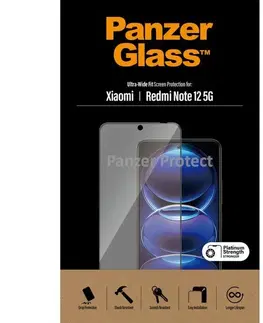 Tvrdené sklá pre mobilné telefóny Ochranné sklo PanzerGlass UWF pre Xiaomi Redmi Note 12, čierne 8053