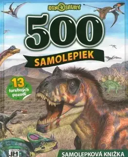 Nalepovačky, vystrihovačky, skladačky Dinosaury - 500 Samolepiek