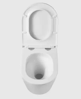 Záchody DEANTE Podstavný rám, pre závesné WC misy bez tlačidla + WC INVENA LIMNOS WITH SOFT  se sedlem RIMLESS CST_WC01 X LI1
