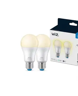 LED osvetlenie WiZ SADA 2x LED Stmievateľná žiarovka A60 E27/8W/230V 2700K CRI 90 Wi-Fi - WiZ 