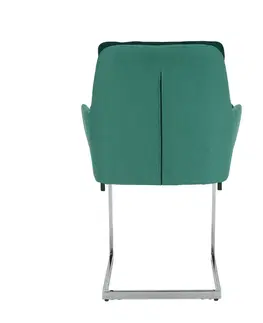 Stoličky Jedálenská stolička, smaragdová Velvet látka/látka, CHIMENA