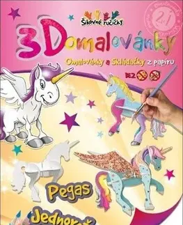 Pre deti a mládež - ostatné 3D omalovánky Pegas, jednorožec