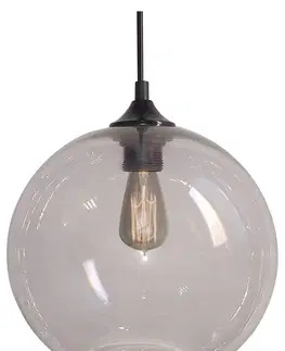 Osvetlenie Závěsná lampa EDISON s nastavitelnou výškou Candellux Oranžová