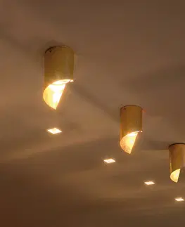 Stropné svietidlá Knikerboker Knikerboker Hué stropné LED svietidlo 8x15cm zlato