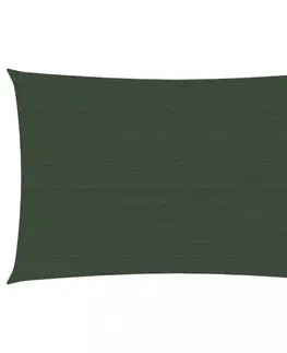 Stínící textilie Tieniaca plachta obdĺžniková HDPE 2,5 x 4,5 m Dekorhome Tmavo zelená