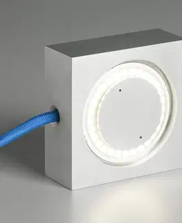 Stolové lampy TECNOLUMEN TECNOLUMEN Square LED lampa modrý napájací kábel